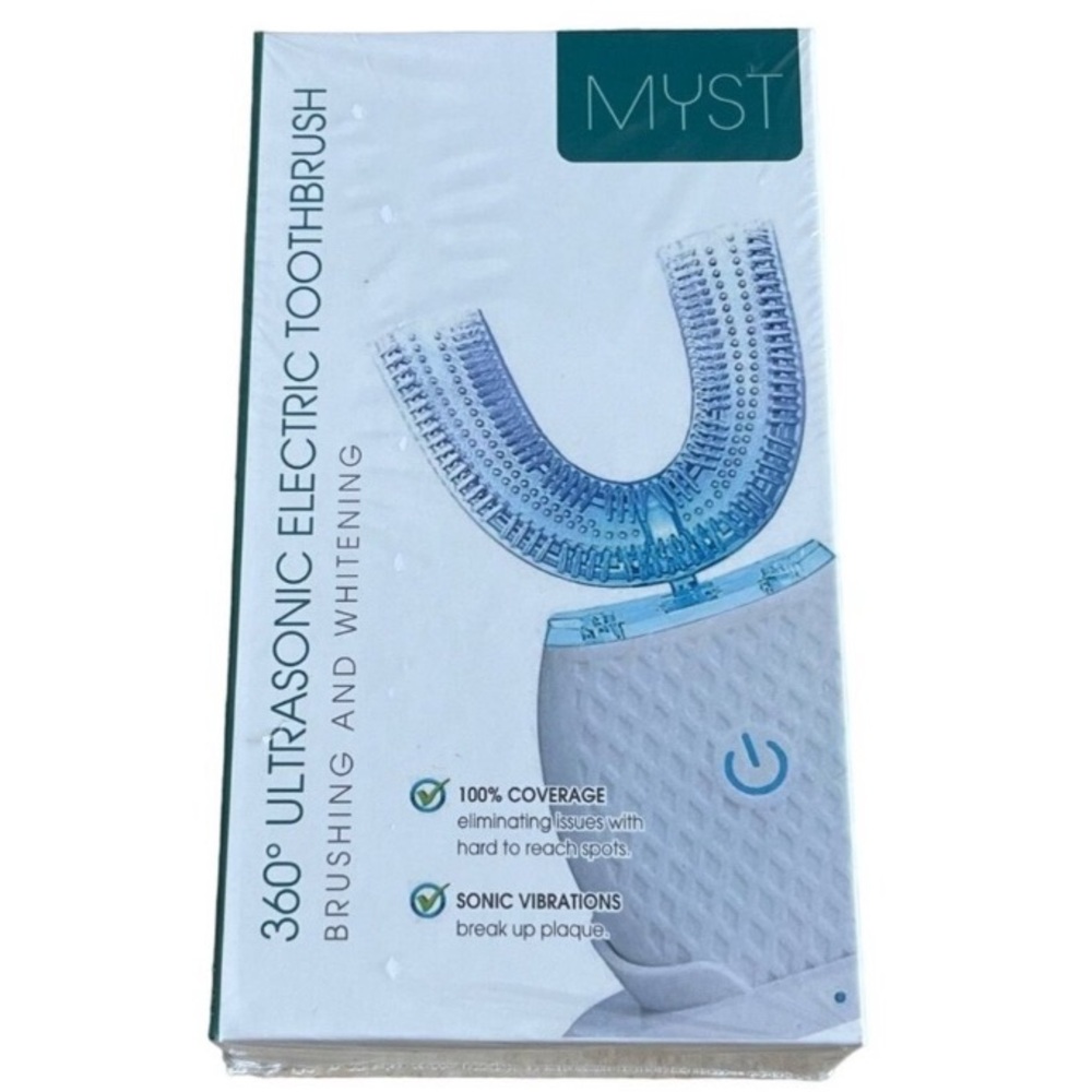 New sealed MYST 360 Degree Ultrasonic Electric Toothbrush Brushing Whitening